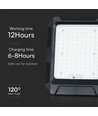 10W LED strålkastare med solcell - 4000K, 3.7V, IP65, inkl. solcellspanel och batteri