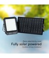 15W LED solcellsstrålkastare med solpanel - 4000K, 3.7V, IP65, inkl. fjärrkontroll, arbetslampa, utomhus