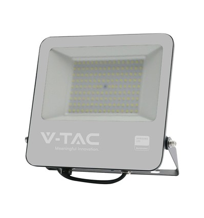 100W LED strålkastare, Samsung LED chip - 100lm/W, IP65, svart, kallvit, utomhus