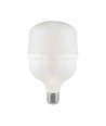 E27 30W LED lampa - T100, 6500K, vit plast, Ø10cm