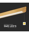 36W Linjär Hänglampa - LED Samsung, Diffusor Plattype 3in1, Guld