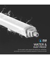 150cm 48W vattentät komplett LED-armatur - Samsung, IP65, 6500K