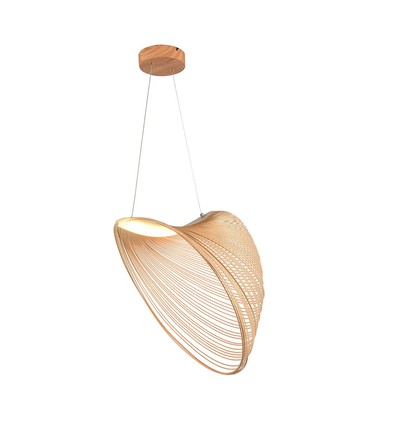 LED Designer Pendellampa - 3000K, Träfärg, Hus