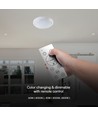 60W LED taklampa med fjärrkontroll - Ø49,2cm, dimbar, 3-i-1 CCT, 100lm/W, nattljus funktion