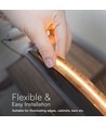 5m 21W/m LED strip, RA90 - 24V, 700 LED per meter, 3000K, IP20, SMD 2110
