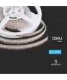 5m 21W/m LED strip, RA90 - 24V, 700 LED per meter, 3000K, IP20, SMD 2110