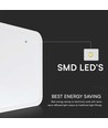 24W LED Dome - Samsung Chip, 4000K, Fyrkantig, Vit Ram, IP44