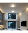 18W LED taklampa - IP44, Ø25cm, svart kant, Samsung LED Chip, inkl. ljuskälla