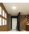 48W LED sensorlampa, 42x42cm - Samsung Chip, IP44, svart kant, 3000K, 5 års garanti