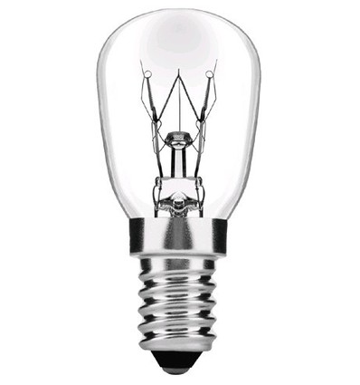 E14 15W halogen ugnslampa - 90lm, max 300°C