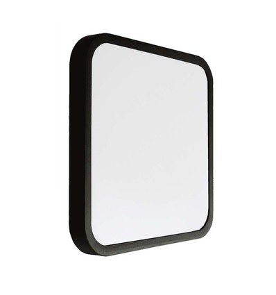 48W LED taklampa, 42x42cm - 4000K, IP44, svart kant, kvadratisk, 5160lm