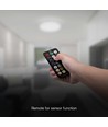 18W LED sensorlampa med Samsung chip - Ø29,5cm, IP44, vit kant, inbyggd mikrovågssensor