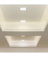 3W 9x9cm kvadratisk LED infälld panel - 110lm/W, 3000K, Hål: Ø7,5-8 cm, Mått: 9x9 cm, Samsung LED chip