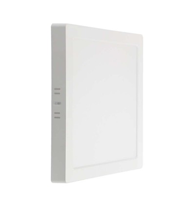 12W kvadratisk LED taklampa - 1200lm, 16,7 x 16,7 cm, 6500K, vit kant, inkl. ljuskälla