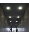 12W kvadratisk LED taklampa - 1200lm, 16,7 x 16,7 cm, 3000K, vit kant, inkl. ljuskälla