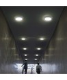 12W LED taklampa - Ø16,7cm, IP20, vit kant, rund, 5 års garanti