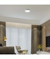 12W LED taklampa - Ø16,7cm, IP20, vit kant, rund, 5 års garanti