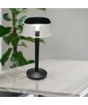 3W LED uppladdningsbar bordslampa, svart - Ø13cm, 3-stegs dimbar, 3-i-1 CCT, inkl. USB-C kabel