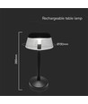 3W LED uppladdningsbar bordslampa, svart - Ø13cm, 3-stegs dimbar, 3-i-1 CCT, inkl. USB-C kabel