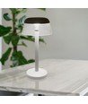 3W uppladdningsbar LED bordslampa - Ø13cm, 3-stegs dimbar, CCT, vit, inkl. USB-kabel