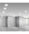 24W Ø29,5cm LED infällt panel - Samsung LED chip, 3000K, 110lm/W, Hål: Ø27,5-28 cm, Mått: Ø29,5 cm