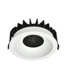 12W Ø8,6cm Bländfri CCT Downlight RA90 - Hål: Ø7,5 cm, Mått: Ø8,6 cm, 3 färgtemperaturer, vit front, Honeycomb