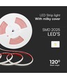 5m 12,5W/m COB-LED strip - IP65 vattentät, 3000K, 1100lm/m, 286 LED per meter