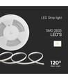 10m 10,5W/m LED strip - IP65, 120 LED per meter, 6500K, Plug & Play