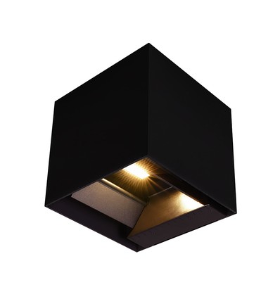 9W Solara svart LED vägglampa med sensor - Solcell, IP65, 3-i-1 CCT, 800lm, PIR sensor