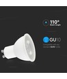 GU10 7,5W dimbar LED lampa - 610lm, 110°, ersätter 70W, 3000K