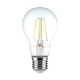 E27 12W LED filamentlampa - A70, klart glas