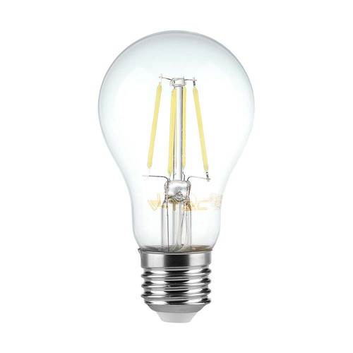 E27 12W LED filament lampa - A60, 1521lm, klart glas, 4000K