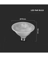 E27 11W LED-lampa PAR30 - 40° spridning, Samsung LED-chip
