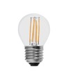 E27 6W LED klotlampa - G45, koltråd, klar, 230V