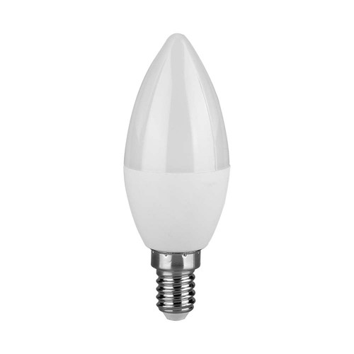 E14 6,5W LED kronljus - 600lm, plast, finns i 4000K och 6500K