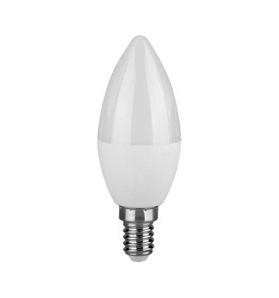 E14 6,5W LED-kronljus - C37, plast