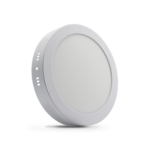 18W dimbar LED-taklampa - Ø22,5cm, höjd: 3,9cm, vit kant