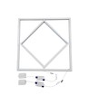 Hexagon Diamant 60x60 LED-panel, 60W - Höjd: 15mm, 100lm/W, Vit kant