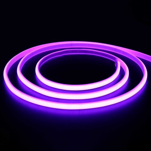 5m 11,5W/m Lila Neon COB strip - 230V, IP67 vattentät, 288 LED, Kan klippas var 10:e cm
