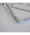 Hexagon Diamant 60x60 LED-panel, 60W - Höjd: 15mm, 100lm/W, Vit kant