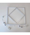 Hexagon Diamant 60x60 LED-panel, 60W - Höjd: 15mm, 100lm/W, Vit kant