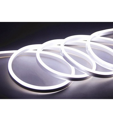 9W per meter Kallvit 8x16 CLIP-ON Neon Flex LED - 230V, IP67