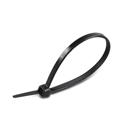 100 st. Buntband - 4,8 x 200mm, Svart