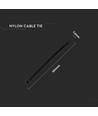 Kabelbindare 7,6*300mm svart - Brandklassificering UL94-V2, 100 st./förp