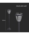 2W Solara LED trädgårdslampa med solcell och sensor - IP65, 93cm, CCT