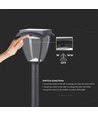 2W Solara LED trädgårdslampa med solcell och sensor - IP65, 93cm, CCT