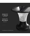 15W Solcell trädgårdslampa, 2200lm - IP65, svart, Diamond, CCT, RADAR sensor, 3.2V, inkl. batteri
