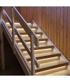 Trapp LED COB stripset 11W per steg - 24V DC, IP20, Upp till 16 steg, med sensor + effekter