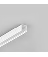1m aluprofil SMART10 AC2/Z - Vitlackerad, utanpåliggande, LED-skena