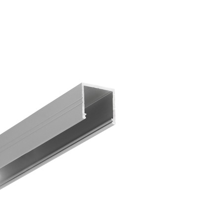1m aluprofil SMART16 BC3/U4 - Anodiserad, utanpåliggande, LED skena